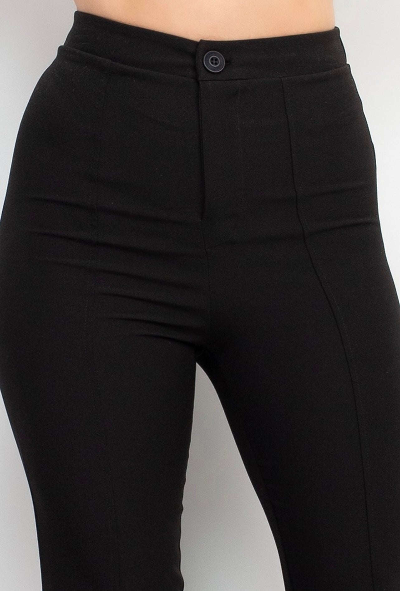 Lexy Fit Flare Pants (Black)
